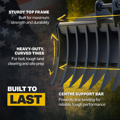 Deere 50P Quick Attach Land Rake 60" / 1500mm