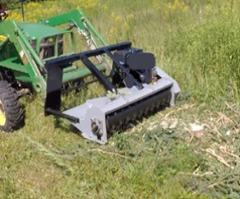 Forax Gas Powered Mulcher | Model GP40 | 40" Cutting Width | 14HP Kohler | For Tractor