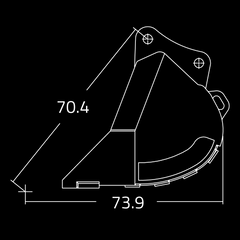 WAIN ROY | Dirt Buckets for Excavators (65,000 - 95,000 lbs.)