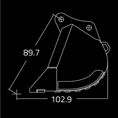 WAIN ROY | Dirt Buckets for Excavators (110,000 - 160,000 lbs.)
