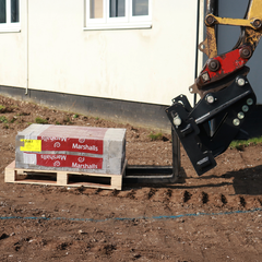 Kubota KX71 Quick Attach Pallet Forks