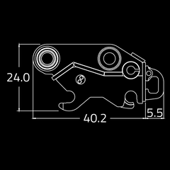 WAIN ROY 45MT Coupler Systems for excavators 95,000 to 110,000 lbs., Wain Roy interface couplers