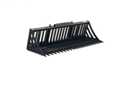 Virnig V30 Compact Tractor Skeleton Rock Bucket for Tractors with Skid Steer Coupler