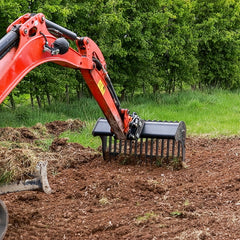JCB JS160 Excavator Rake Riddle Bucket - 72"