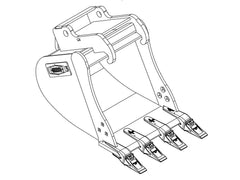 WAIN ROY | Dirt Buckets for Excavators (41,000 - 52,000 lbs.)