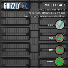 CAT 249D Track 400x86x49 ( 16" ) Straight Bar Pattern