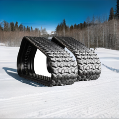 Set of Cat 259D Rubber Tracks 320x86x53 ( 13" ) C-Lug Pattern