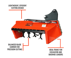 Eterra EX-40 Flail Mower for Excavator