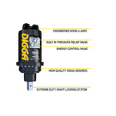 Digga SD95HPT 2 Speed High Powered "Supa" Anchoring Auger Drive