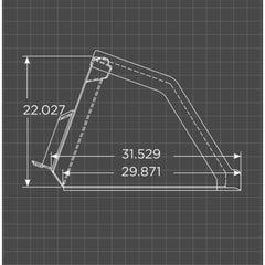 Loflin Fabrication | Mini Skid Steer Snow & Litter Bucket