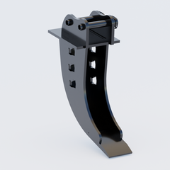Metal bracket on a light gray background