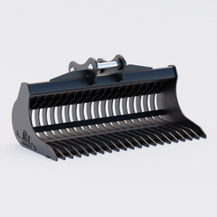 JCB JS160  Excavator Rake Riddle Bucket - 72"