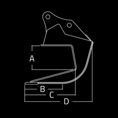 WAIN ROY | Pavement Slab Removal Buckets for Excavators (20,000 - 110,000 lbs.)