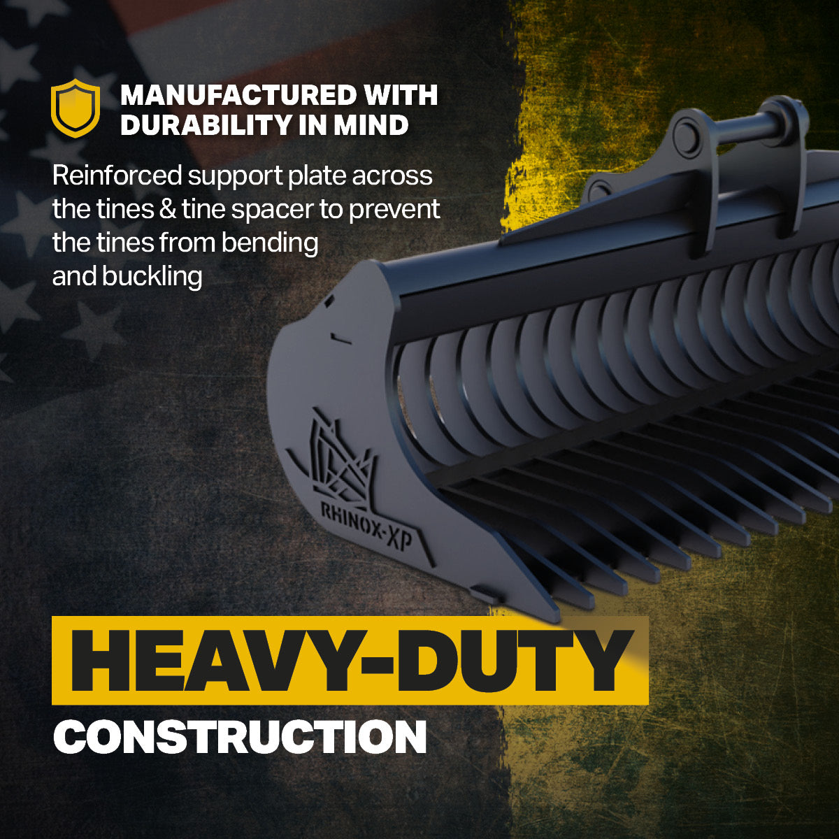 Komatsu PC210LC-11 Excavator Rake Riddle Bucket - 84"