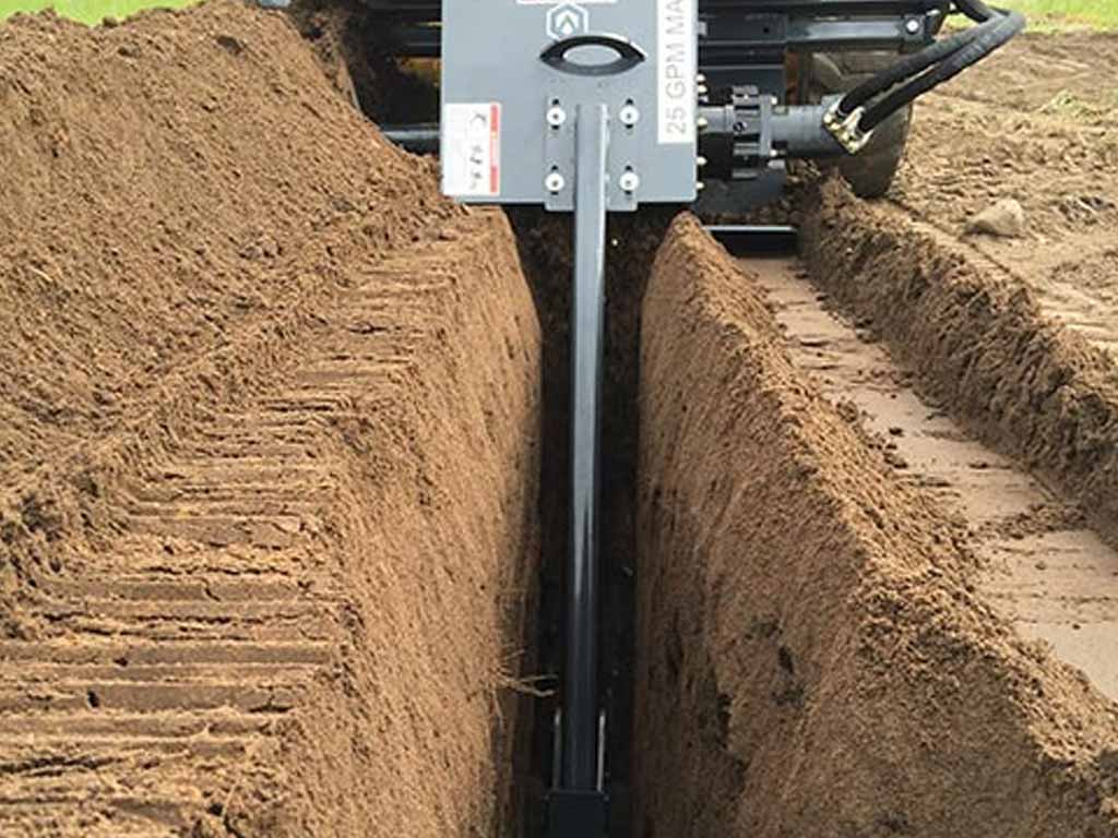 Virnig V50 Trencher For Skid Steer | Standard Flow