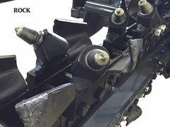Virnig TRN v60 Trencher | Close-up of a mechanical component with 'ROCK' text on a white background