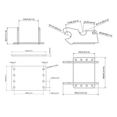 Kubota KX71-3 Quick Attach Mounting Bracket