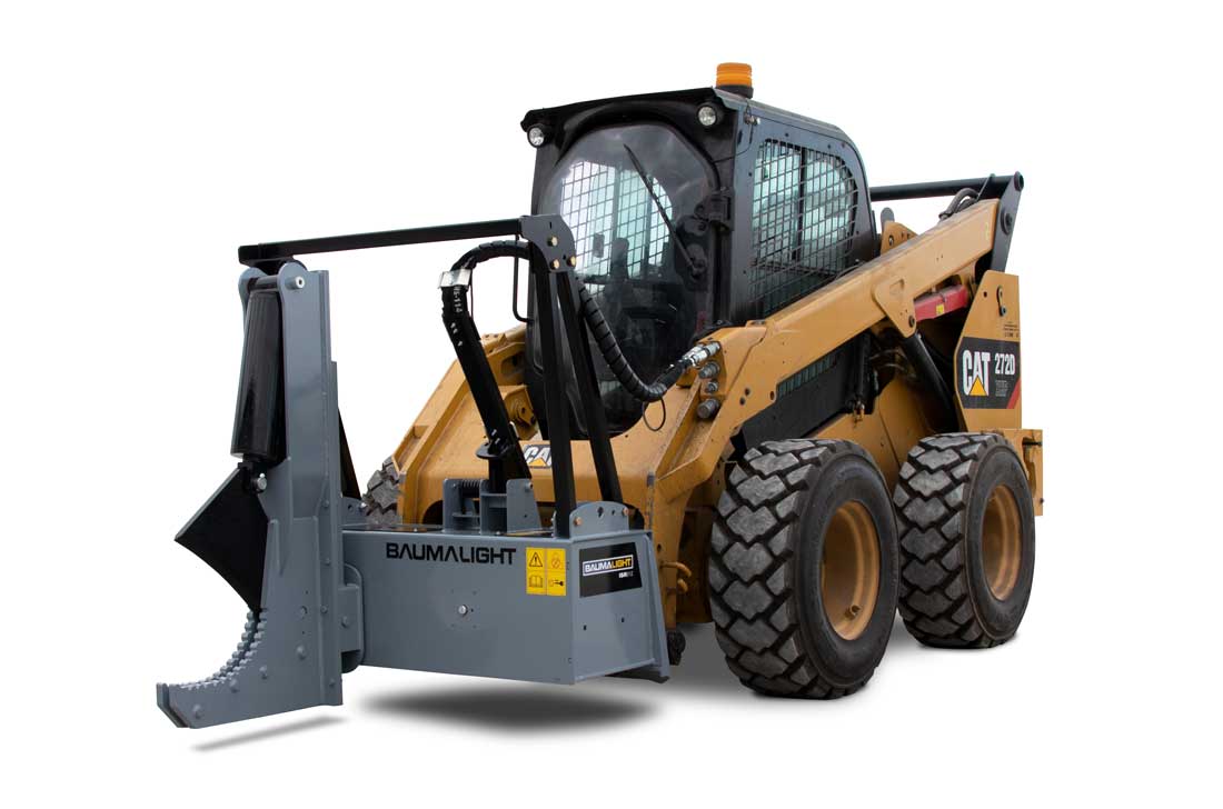 Baumalight ISH/ISR Series Tree Shear With Buncher For Skid Steer