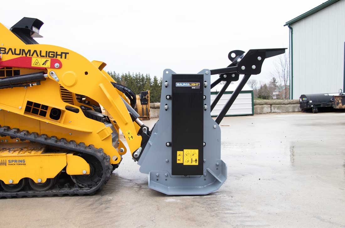 Baumalight MS530 Fixed Tooth Mulcher for Mini Skid Steer – Durable Land Clearing Attachment