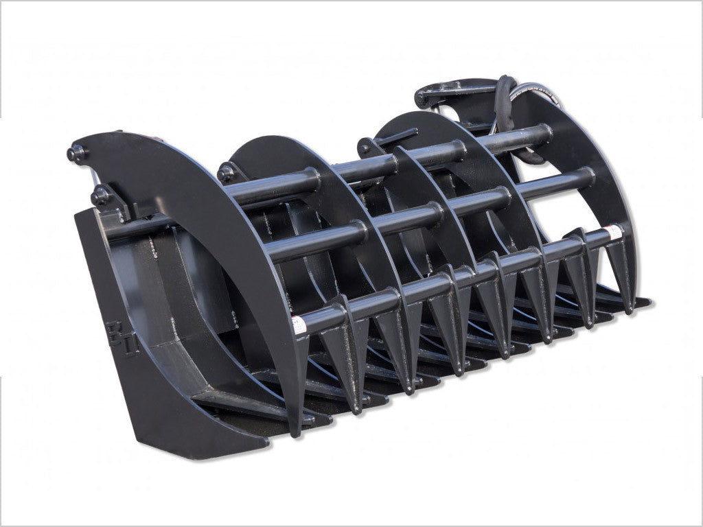 BLUE DIAMOND Heavy Duty Grapple Rake for Skid Steer
