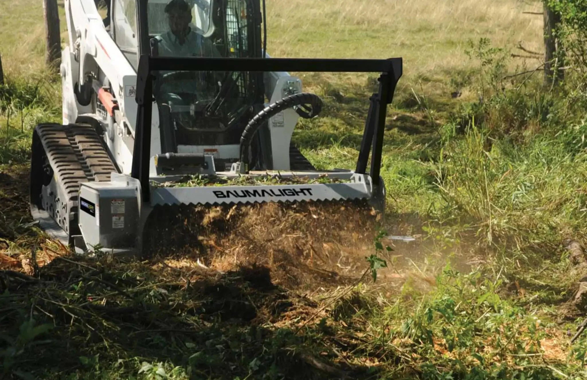 Baumalight MS560 Skid Steer Mulcher | 60" Fixed Tooth Brush Mulcher