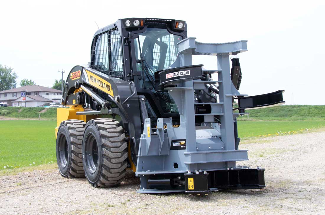 Baumalight ISH/ISR Series Tree Shear With Buncher For Skid Steer