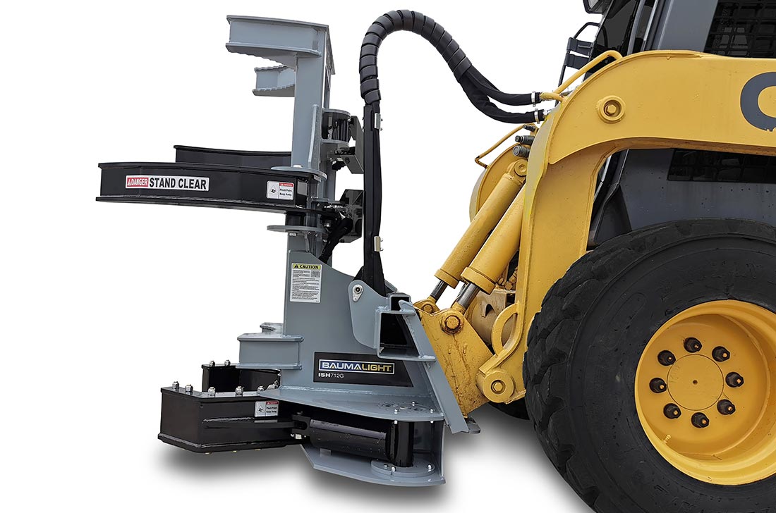 Baumalight ISH/ISR Series Tree Shear With Buncher For Skid Steer
