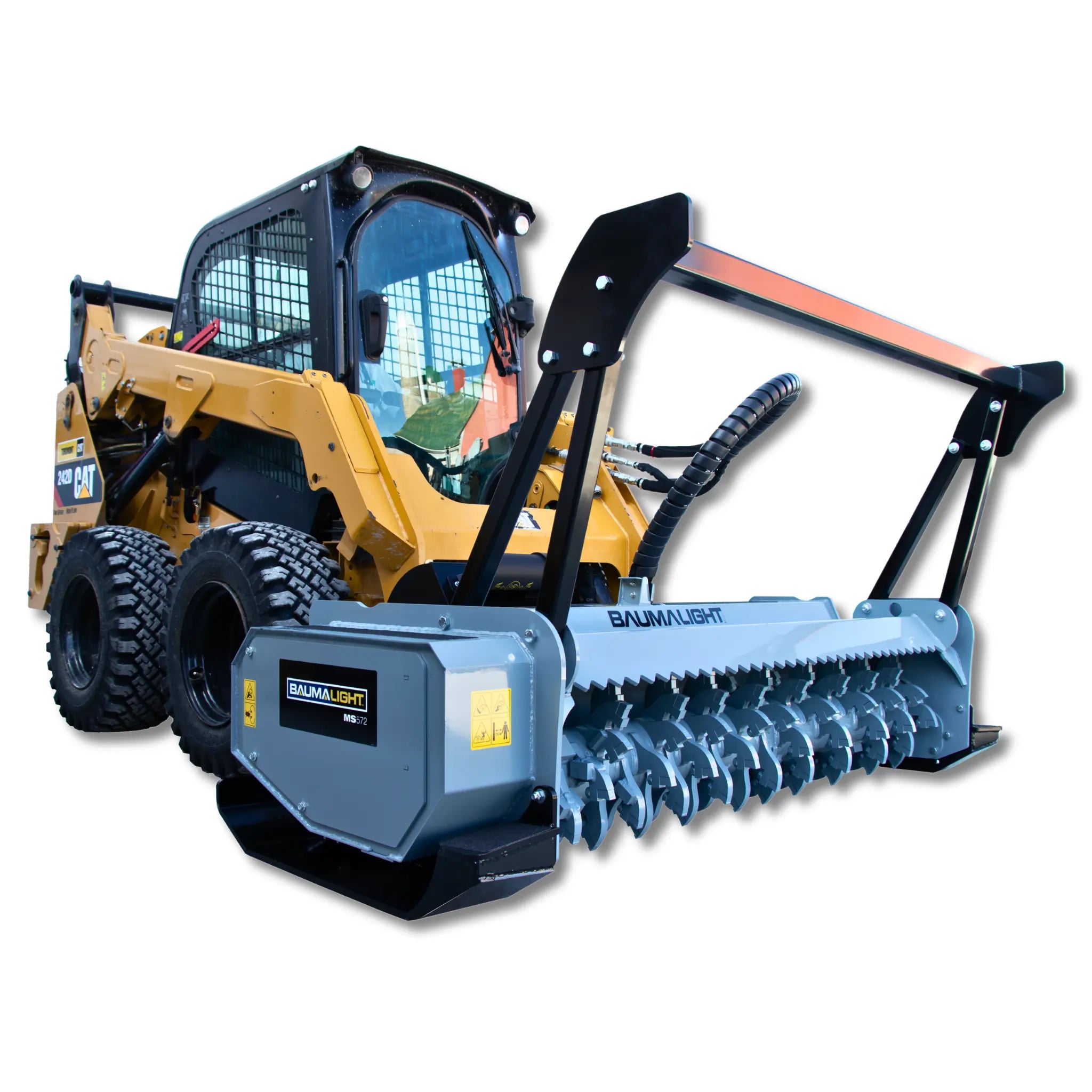 Baumalight MS572 Skid Steer Mulcher | 72" Fixed Tooth Brush Mulcher
