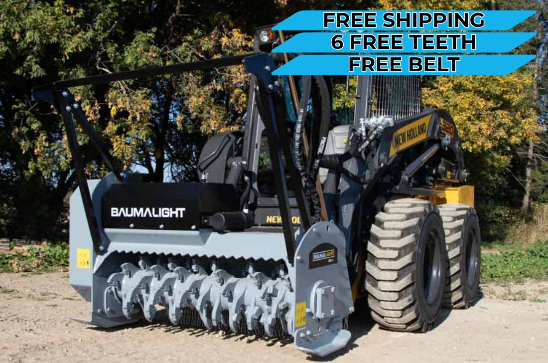 Baumalight MS548 Fixed Tooth Brush Mulcher For Skid Steers