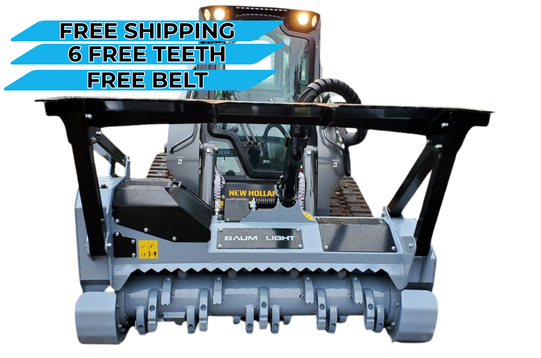 Baumalight MS960 Heavy Duty Fixed Tooth Mulcher For Skid Steers