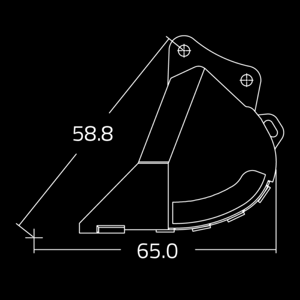 WAIN ROY | Severe-duty rock buckets for Excavators (52,000-65,000 lbs.)