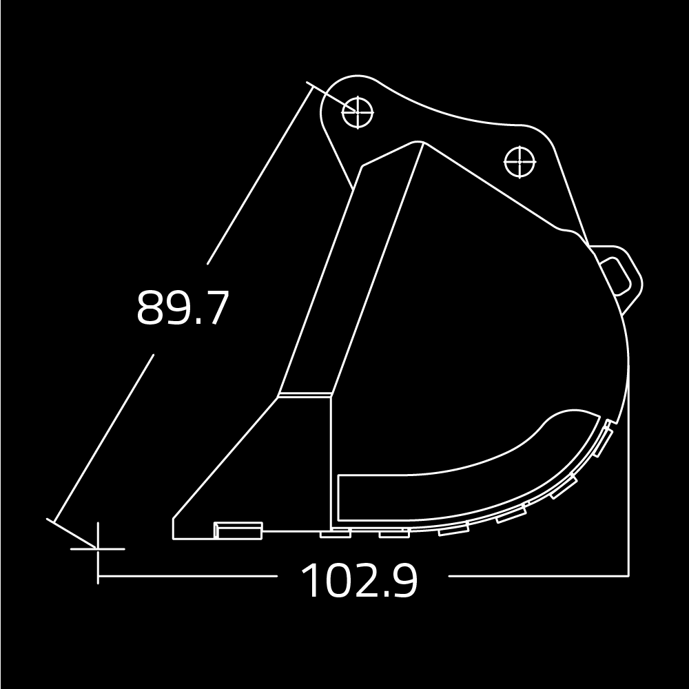 WAIN ROY | Dirt Buckets for Excavators (110,000 - 160,000 lbs.)