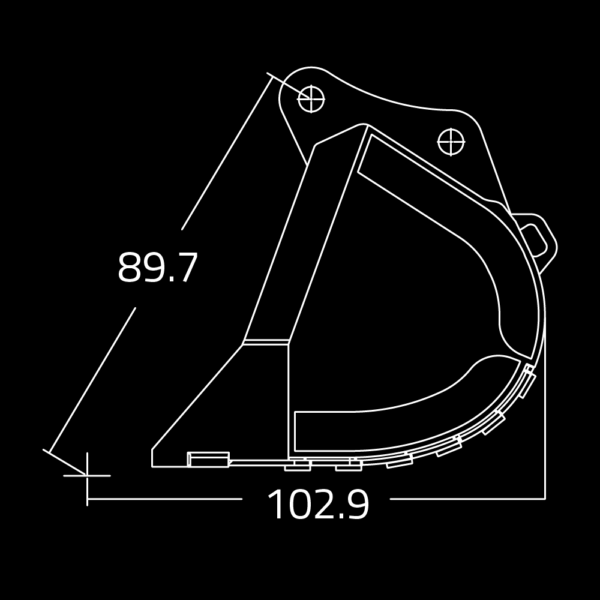 WAIN ROY | Severe-duty Rock Buckets for Excavators (160,000-200,000 lbs.)