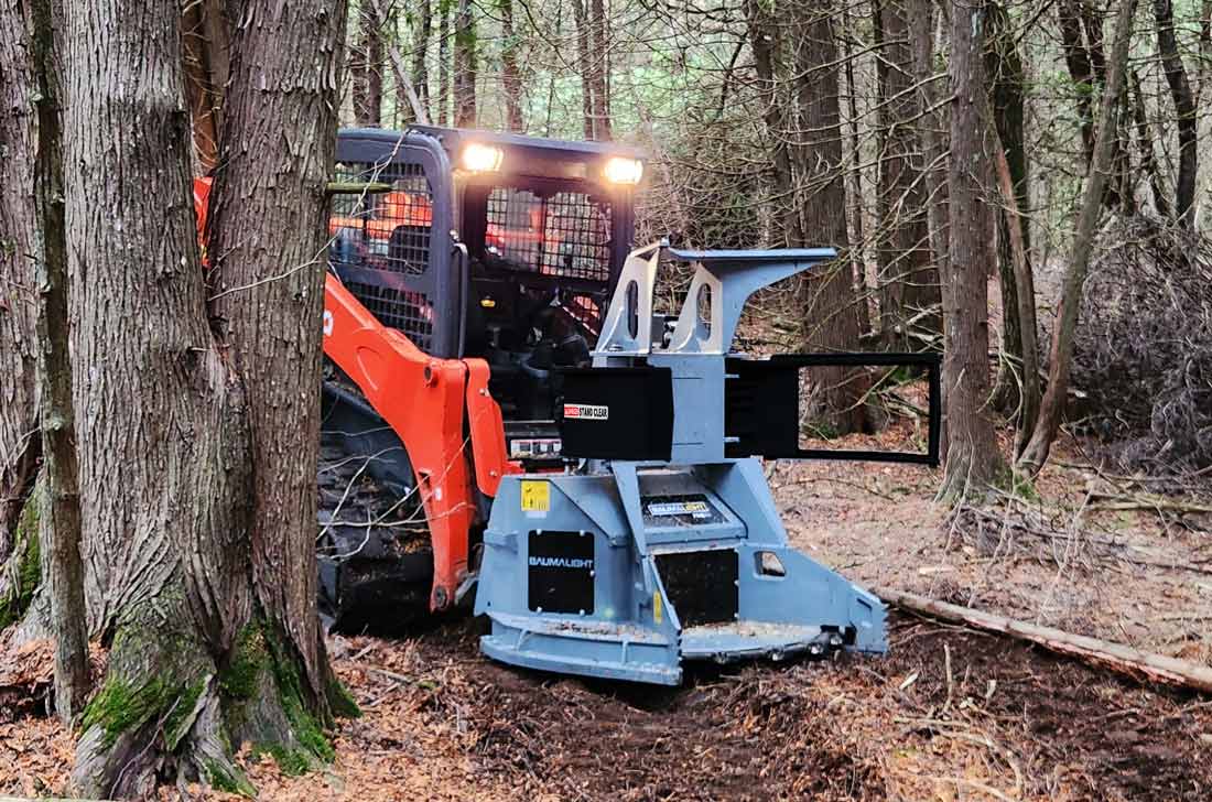 Baumalight FGS952 Feller Buncher Tree Saw for Skid Steer