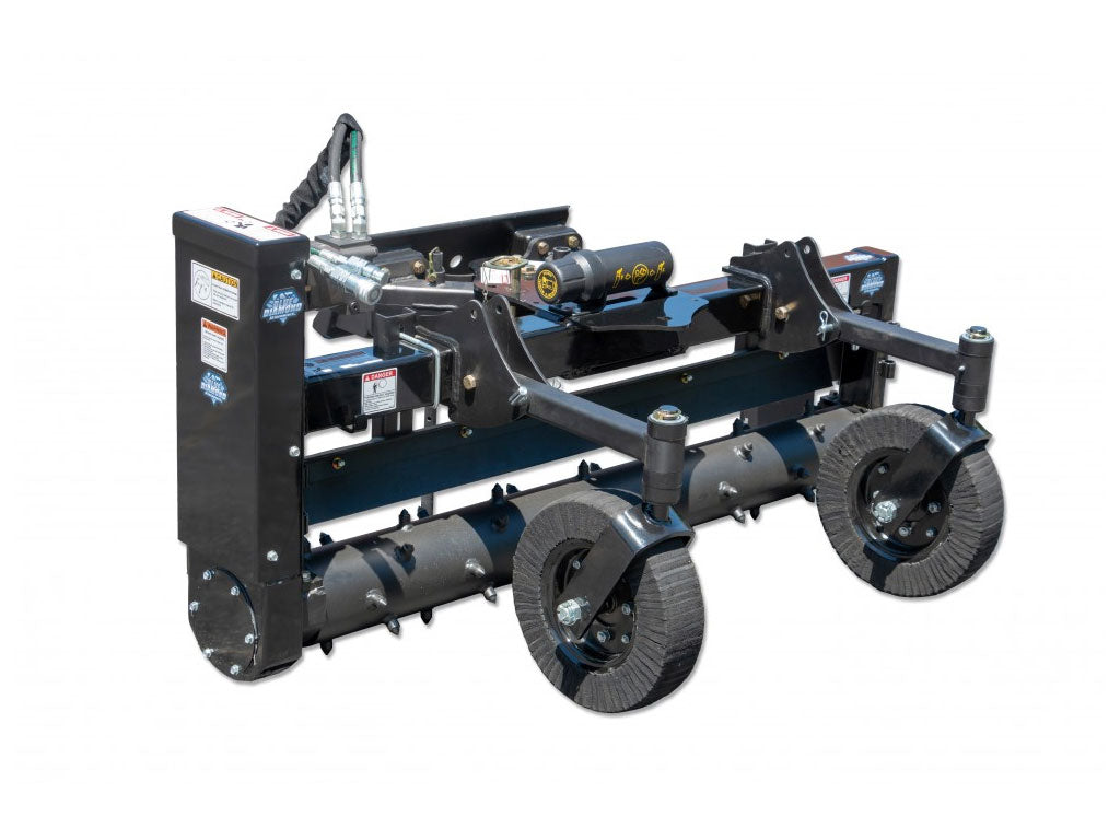 BLUE DIAMOND Heavy Duty Power Rake For Skid Steer