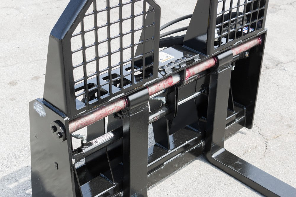 BLUE DIAMOND | Hydraulic Adjusting Pallet Forks for Skid Steer