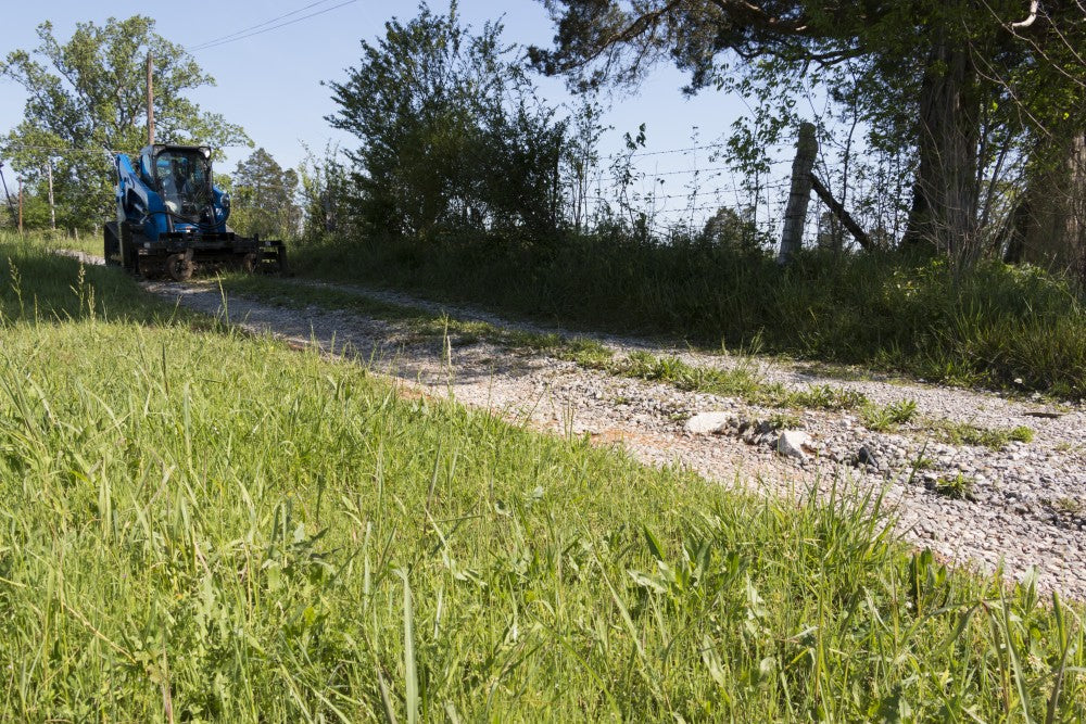 BLUE DIAMOND SEVERE DUTY SKID STEER POWER RAKE, MANUAL ANGLE