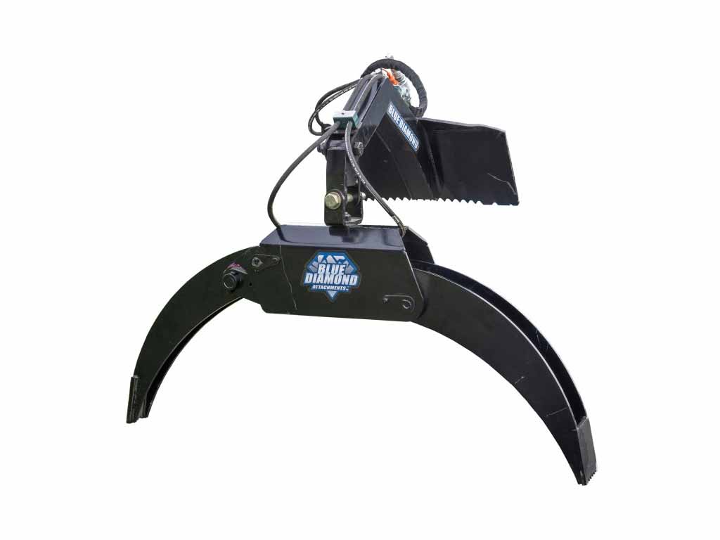 BLUE DIAMOND Log Grapple for Mini Skid Steer