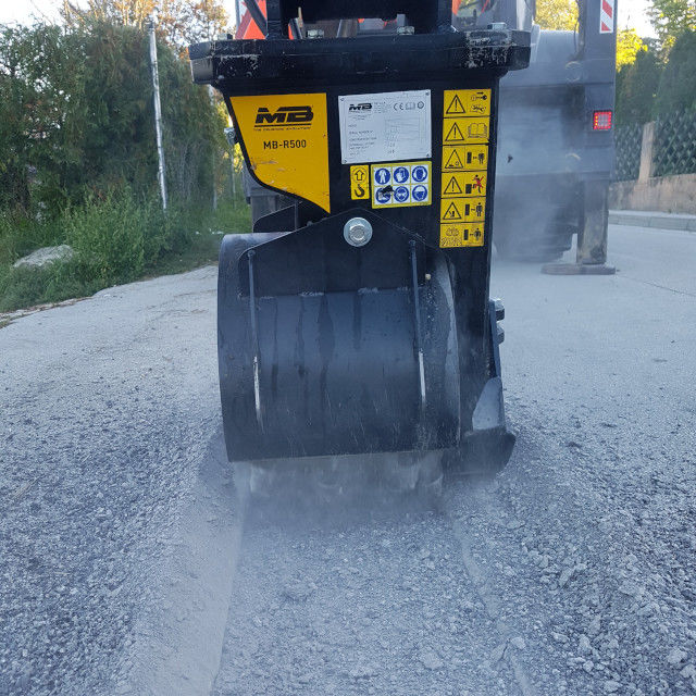 MB Crushers Drum Cutter | Model MB-R500 | Cutting Width 18" | Machine Size 3-7 Tons | For Excavators