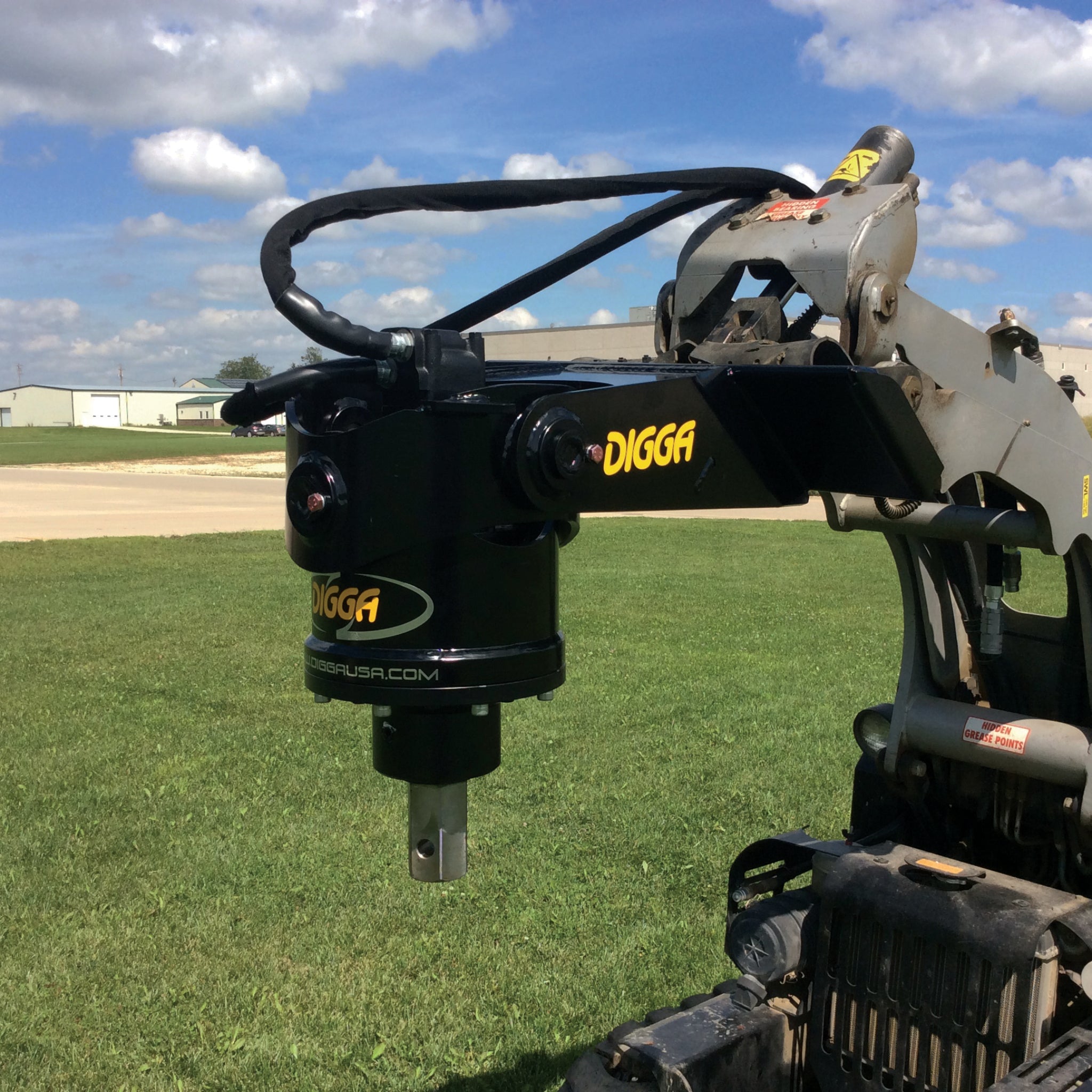 Digga MM-10K Helical Pier Drive Head for Mini Skid Steers