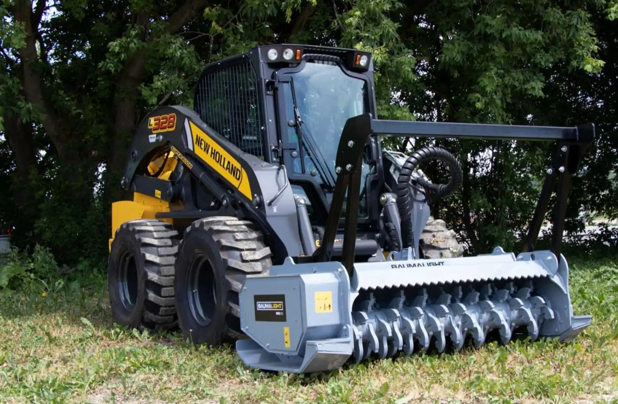 Baumalight MS560 Skid Steer Mulcher | 60" Fixed Tooth Brush Mulcher