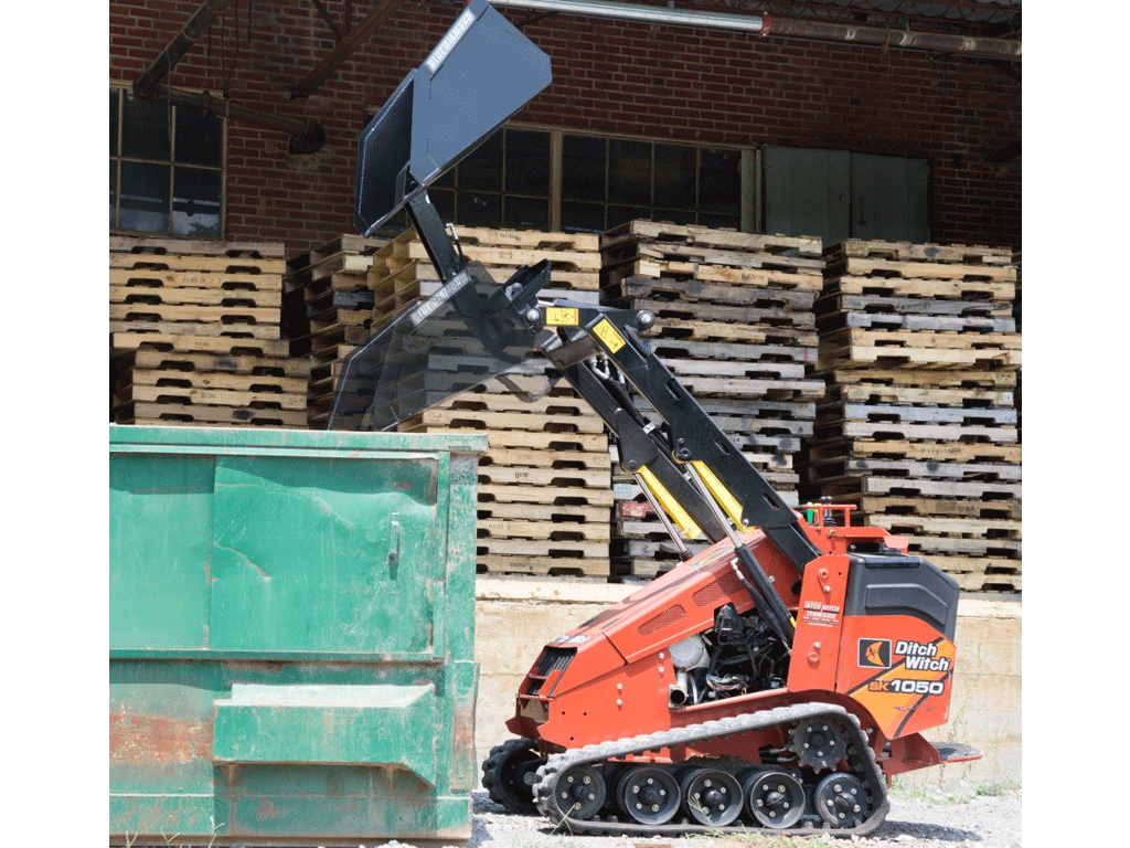 BLUE DIAMOND Front Dump Bucket for Mini Skid Steer