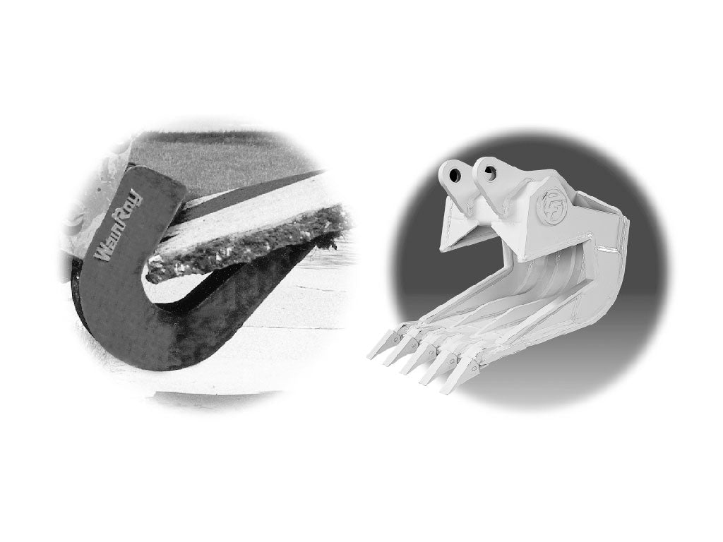 WAIN ROY | Pavement Slab Removal buckets for Compact Excavators (12,500 - 20,000 lbs.)