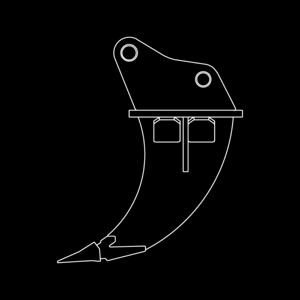 WAIN ROY Ripper Tooth / Frost Ripper for Excavators up to 280,000 lbs.