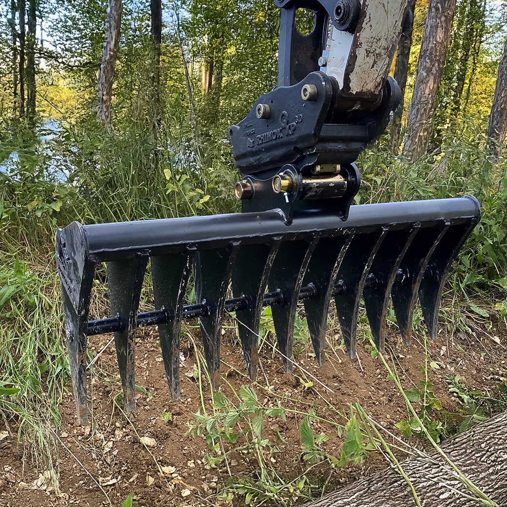 Kubota KX71 Quick Attach Land Rake 48" / 1200mm