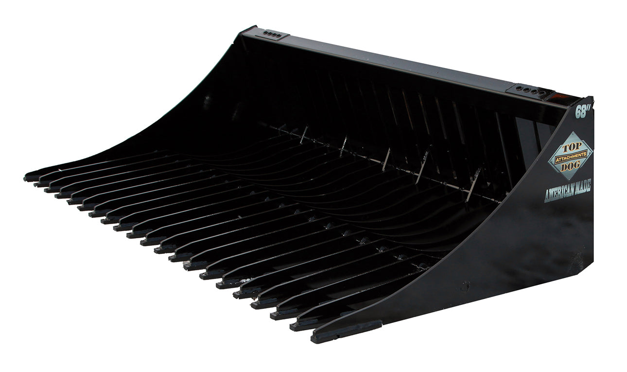 Top Dog Attachments | Skid Steer Rock Bucket