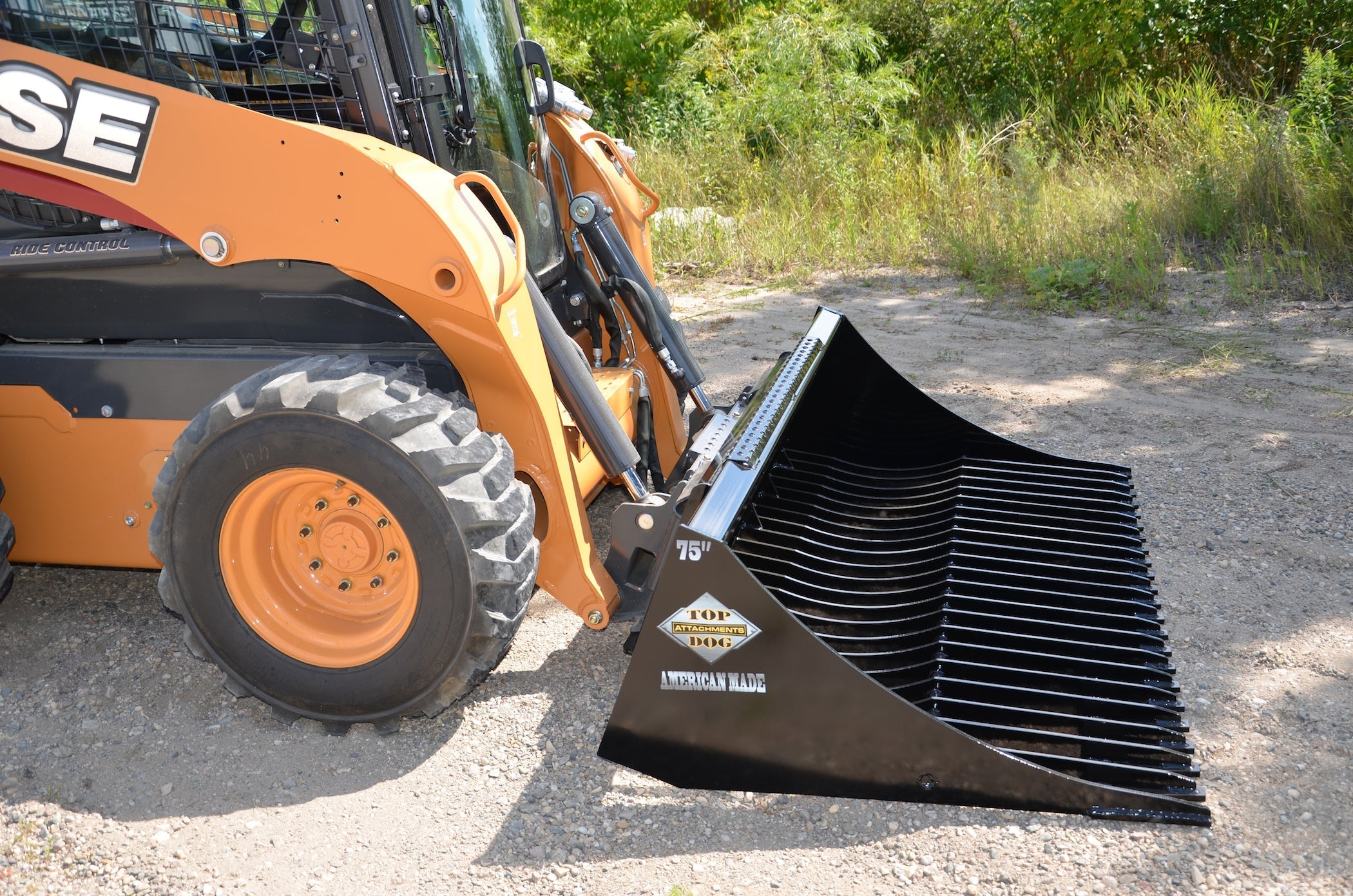 Top Dog Attachments | Skid Steer Rock Bucket