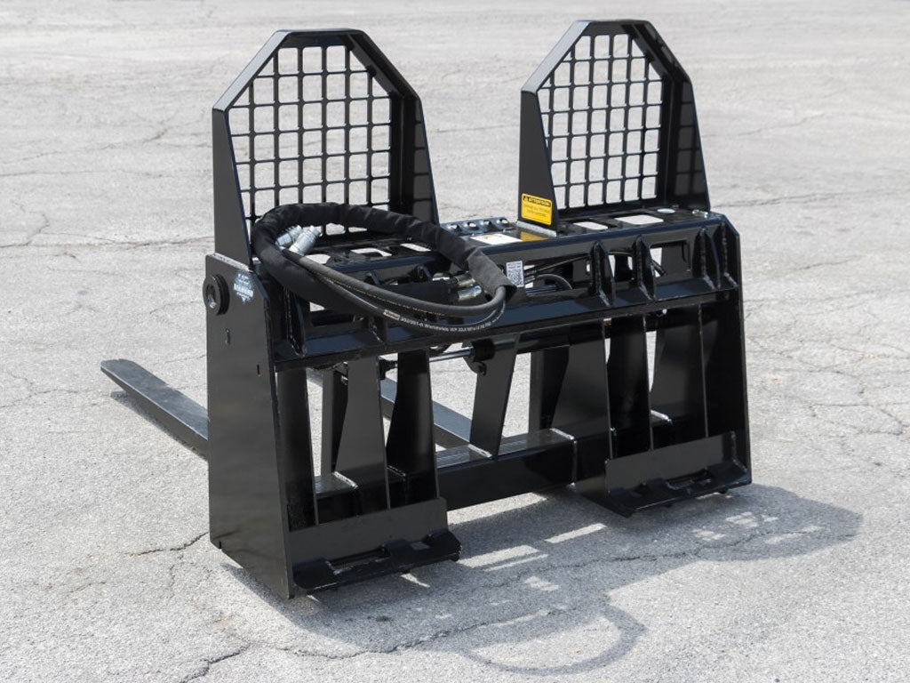 BLUE DIAMOND | Hydraulic Adjusting Pallet Forks for Skid Steer