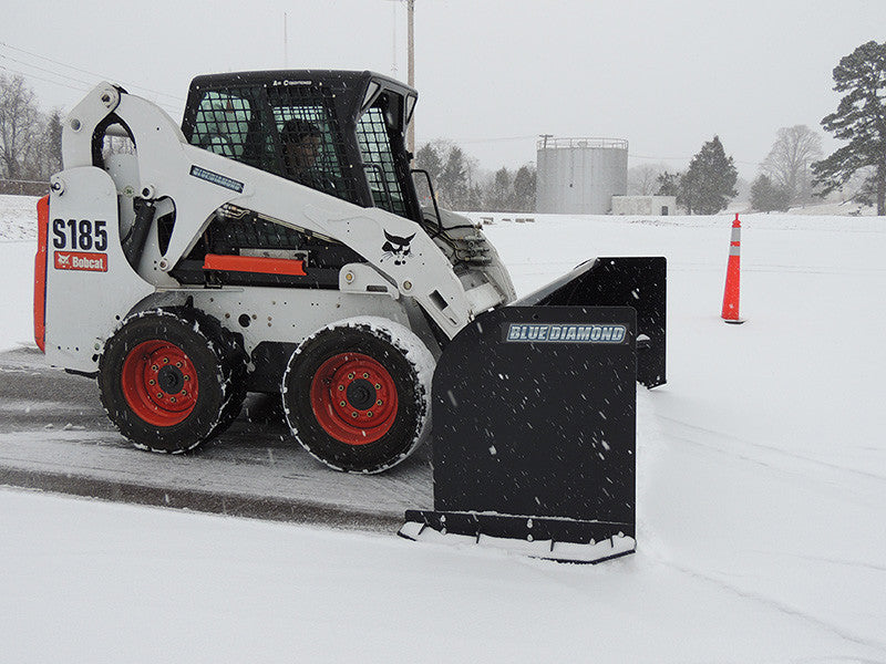 BLUE DIAMOND | Snow Pusher for Skid Steer - Heavy & Standard Duty