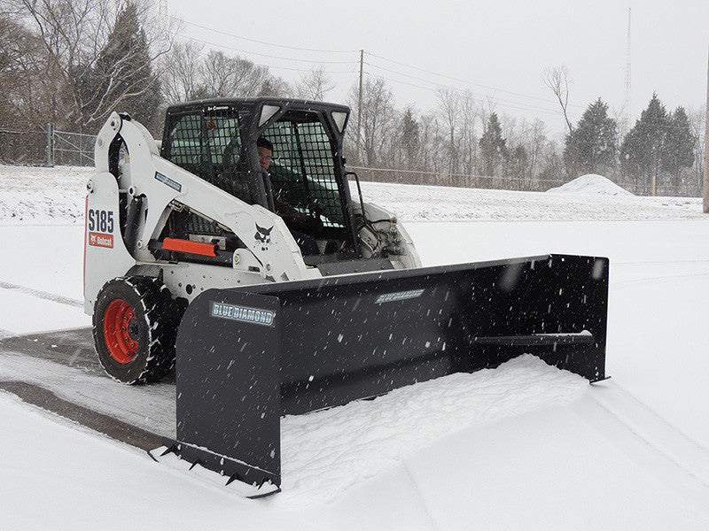 BLUE DIAMOND | Snow Pusher for Skid Steer - Heavy & Standard Duty